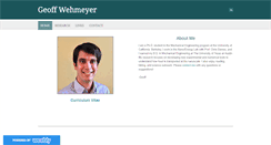 Desktop Screenshot of geoffwehmeyer.com